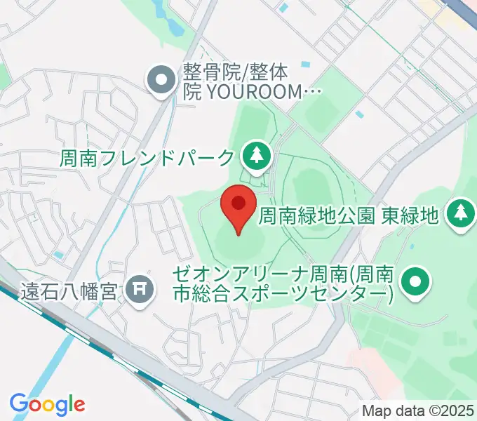 周南市野球場の地図