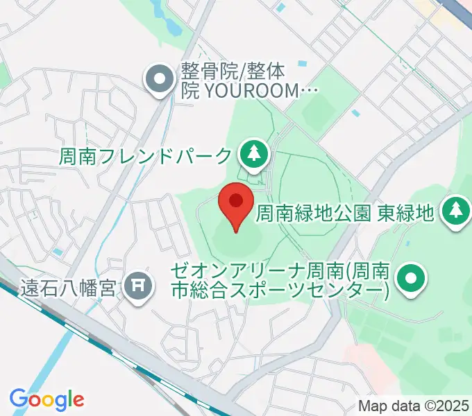 周南市野球場の地図