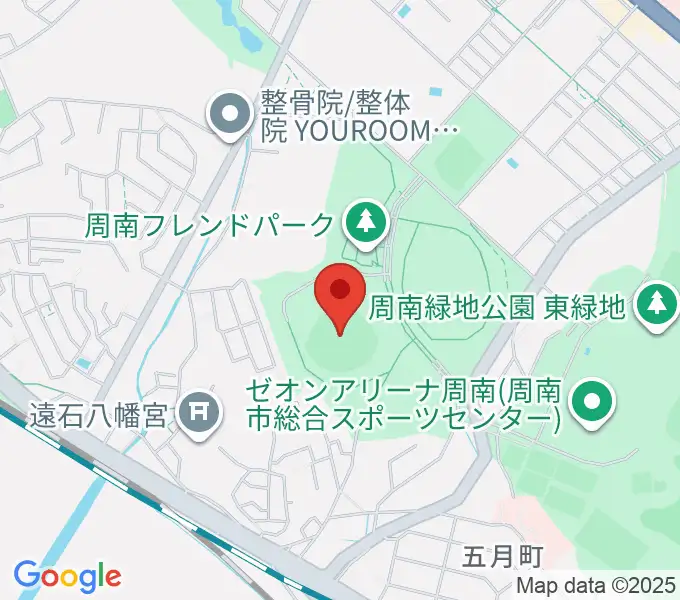 周南市野球場の地図