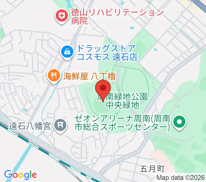 周南市野球場の地図