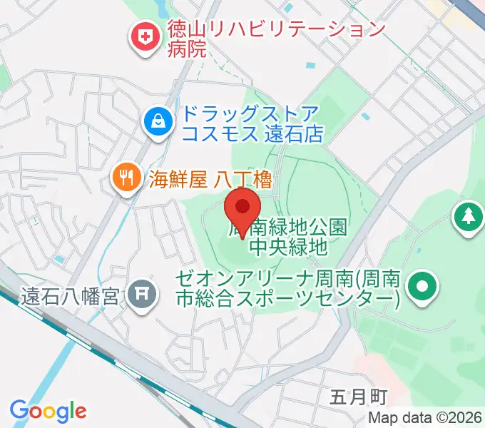 周南市野球場の地図