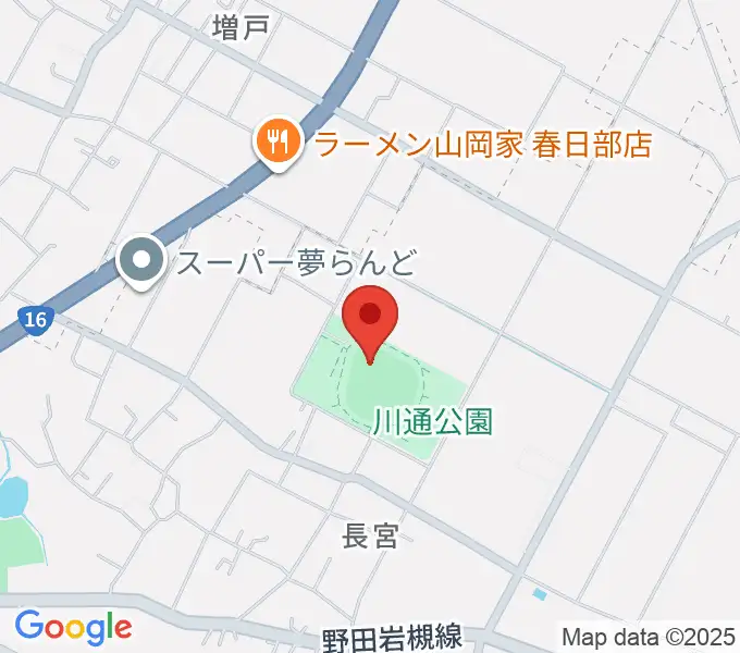 やまぶきスタジアムの地図