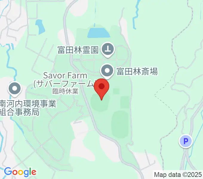 富田林バファローズスタジアムの地図