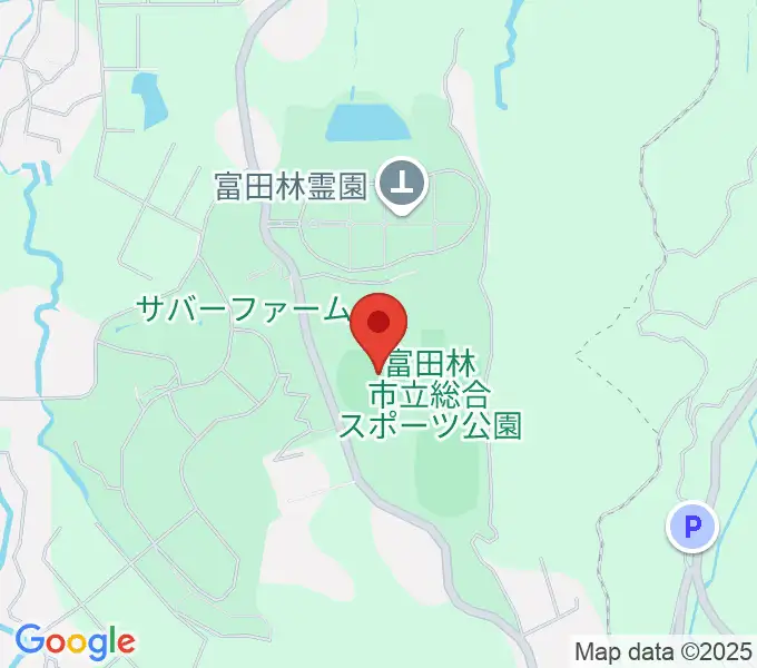 富田林バファローズスタジアムの地図