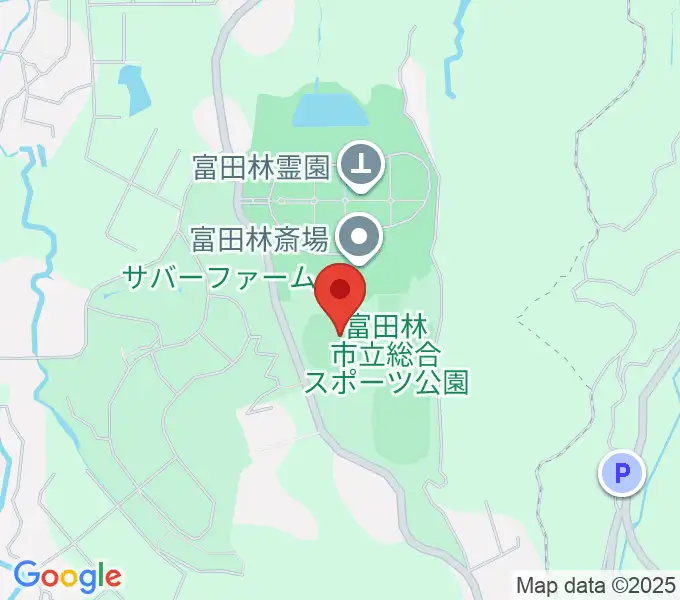 富田林バファローズスタジアムの地図