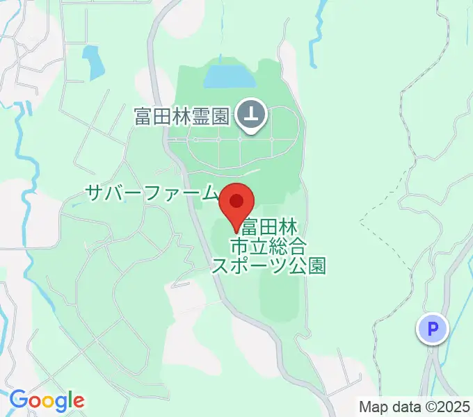 富田林バファローズスタジアムの地図