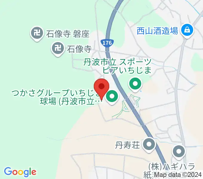 つかさグループいちじま球場の地図