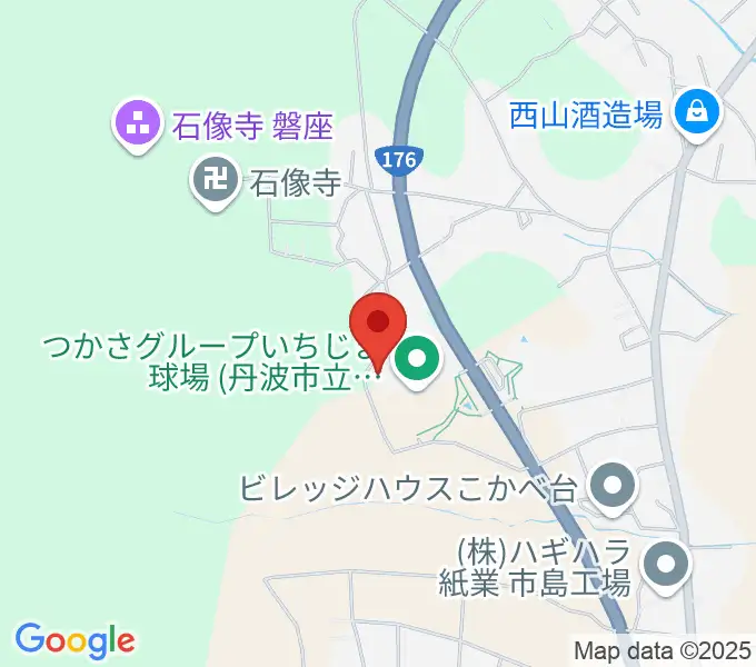 つかさグループいちじま球場の地図