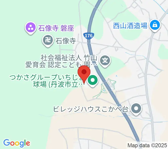 つかさグループいちじま球場の地図