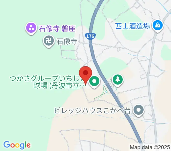 つかさグループいちじま球場の地図
