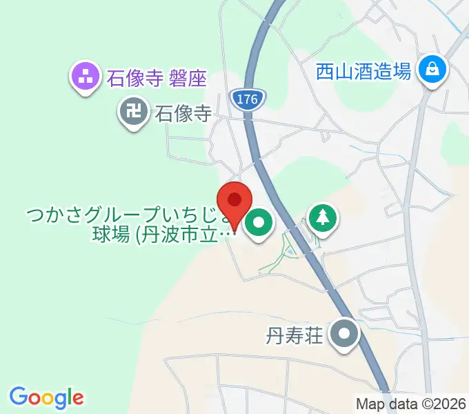 つかさグループいちじま球場の地図