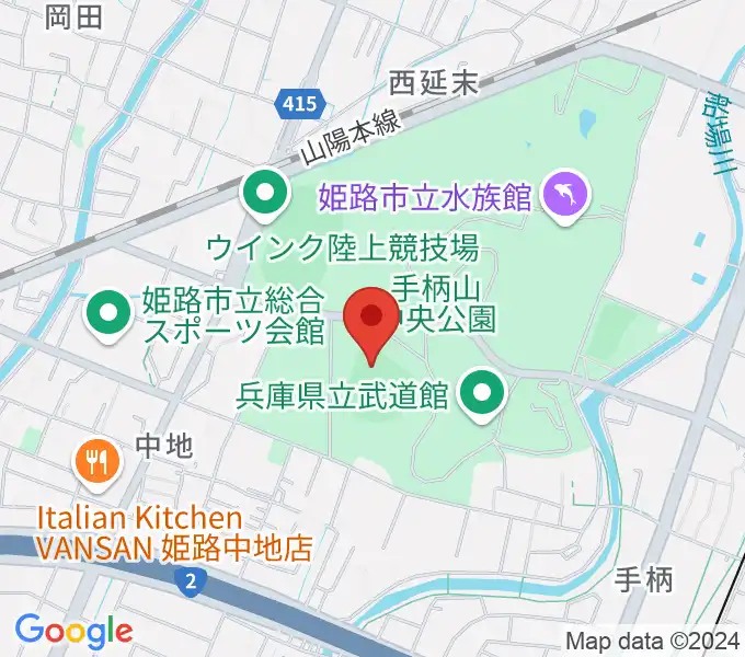 ウインク球場の地図