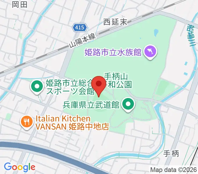 ウインク球場の地図