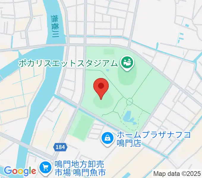 オロナミンC球場の地図