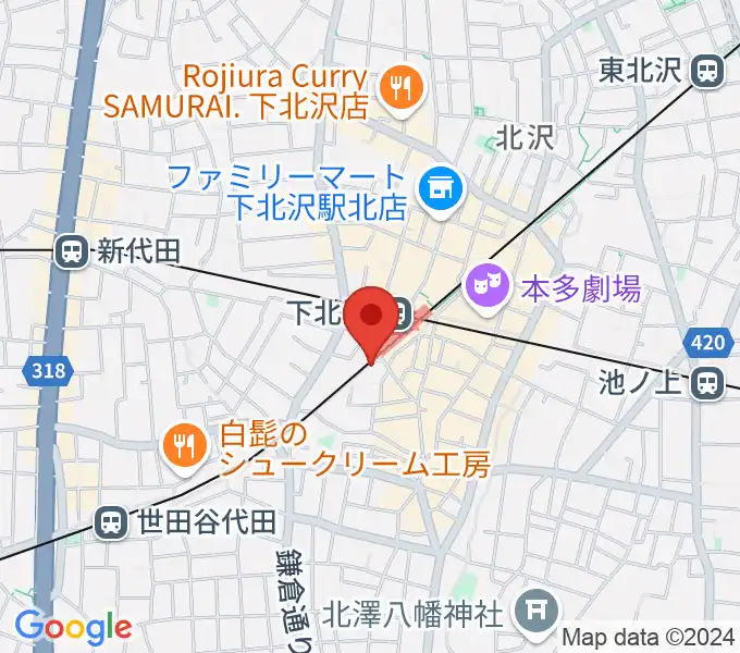 下北沢K2の地図