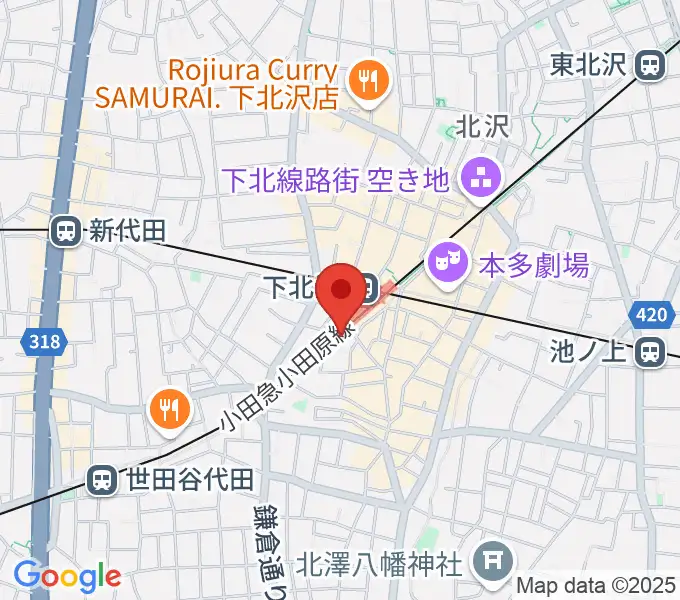 下北沢K2の地図