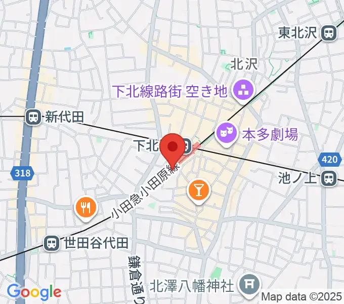 下北沢K2の地図