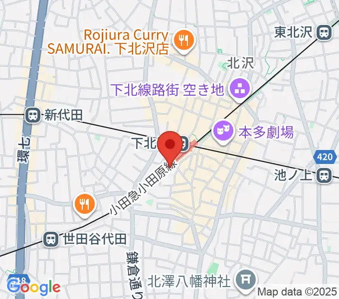 下北沢K2の地図