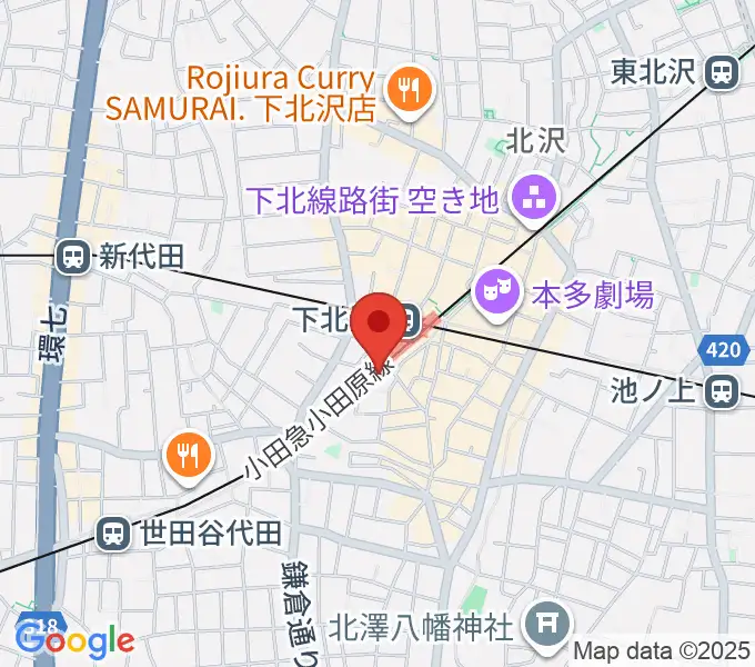 下北沢K2の地図