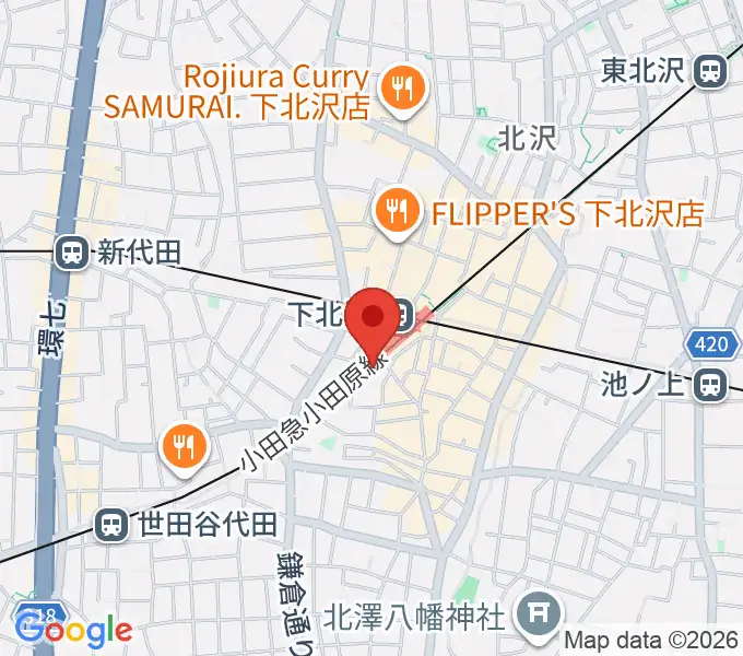 下北沢K2の地図