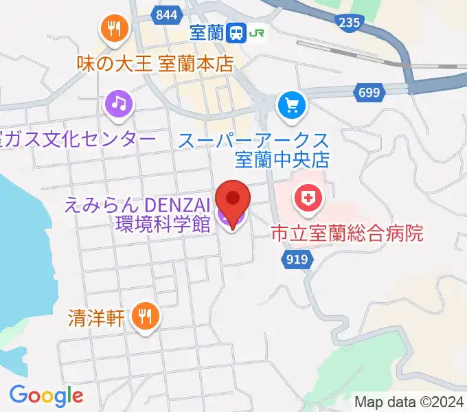 えみらん DENZAI環境科学館の地図