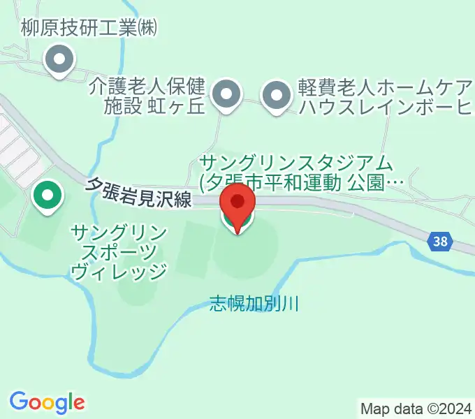 サングリンスタジアムの地図