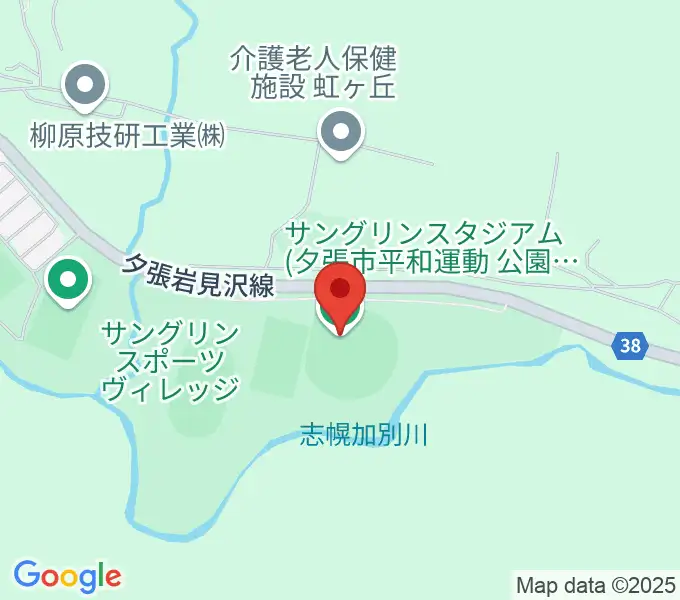 サングリンスタジアムの地図