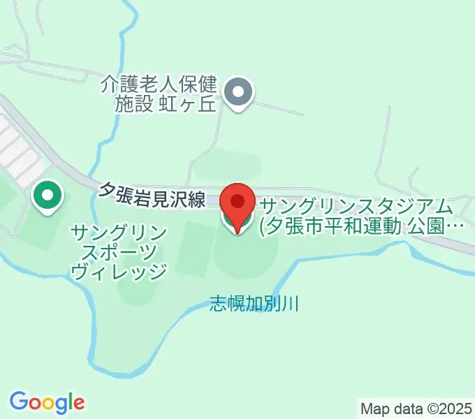 サングリンスタジアムの地図