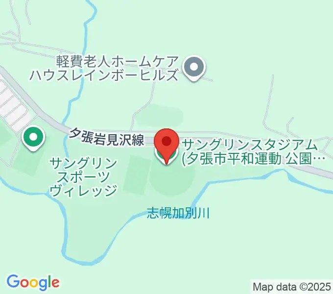 サングリンスタジアムの地図