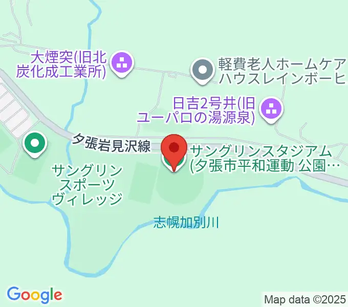 サングリンスタジアムの地図