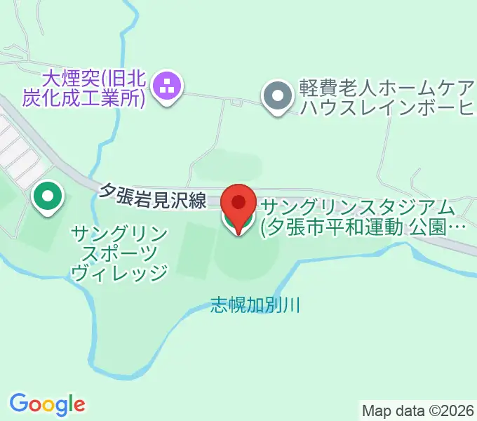 サングリンスタジアムの地図