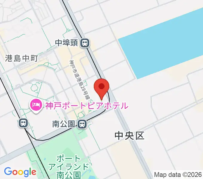 バンドー神戸青少年科学館の地図