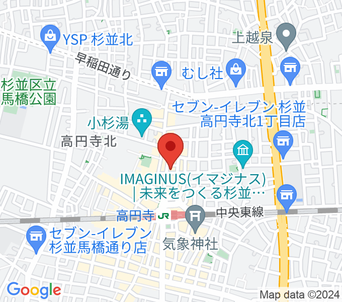 高円寺スタジオ・コヤーマR店の場所