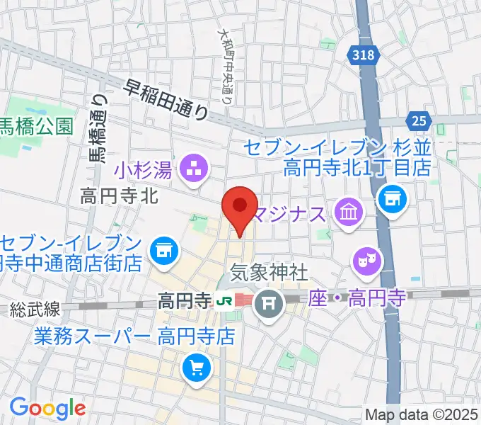 スタジオ・コヤーマR店の地図