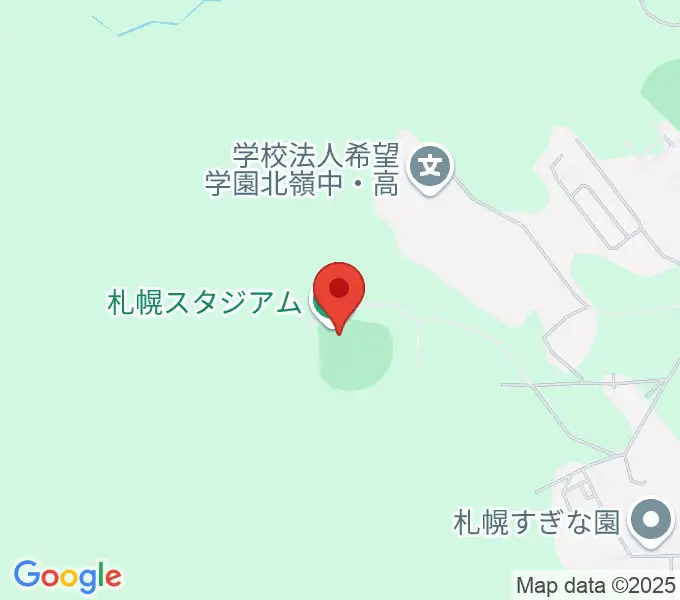 札幌スタジアムの地図