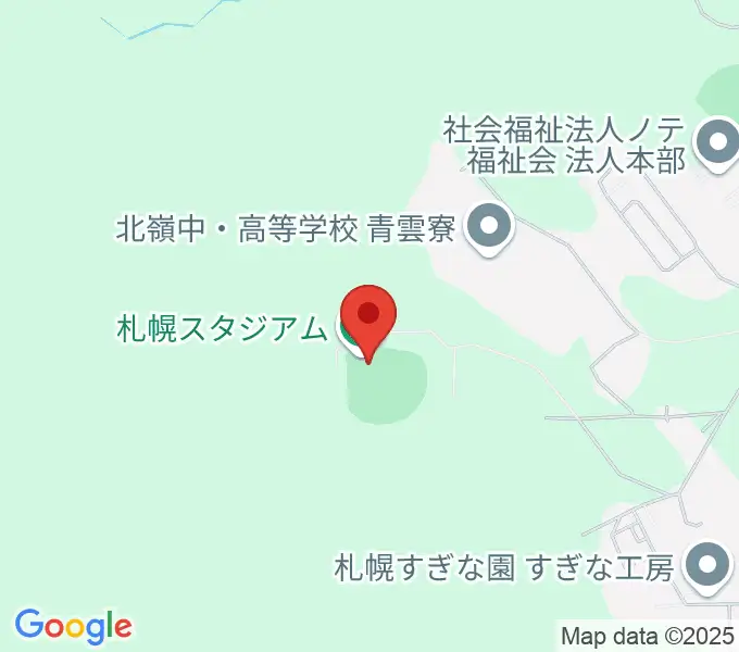札幌スタジアムの地図