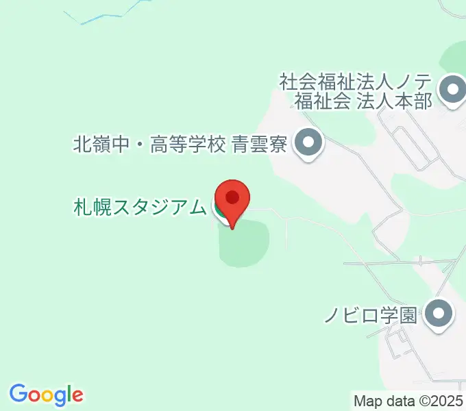 札幌スタジアムの地図