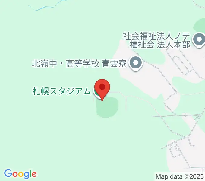 札幌スタジアムの地図