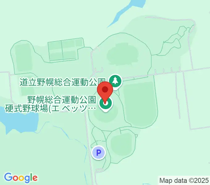 北海道立野幌総合運動公園硬式野球場の地図