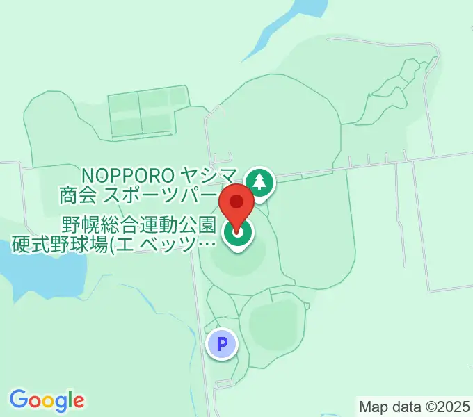 北海道立野幌総合運動公園硬式野球場の地図