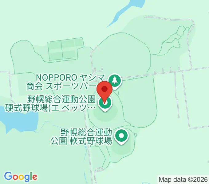 北海道立野幌総合運動公園硬式野球場の地図