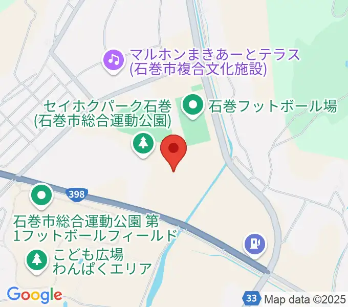 石巻市民球場の地図