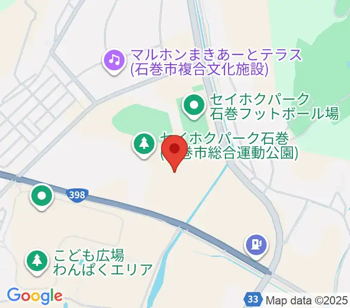 石巻市民球場の地図