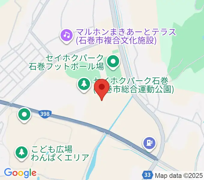 石巻市民球場の地図