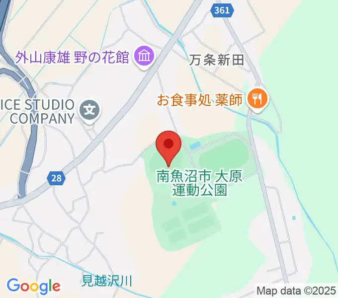 ベーマガスタジアムの地図