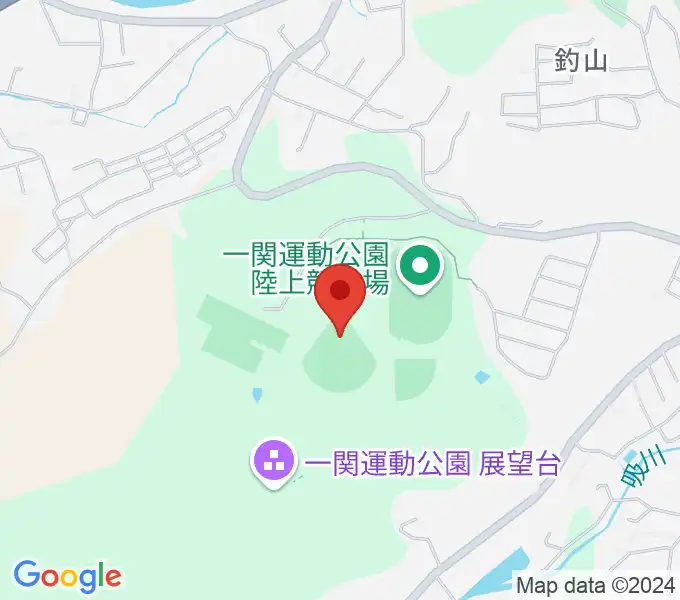 一関運動公園野球場の地図