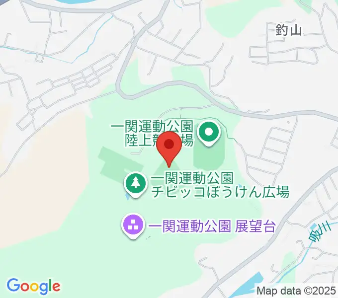 一関運動公園野球場の地図