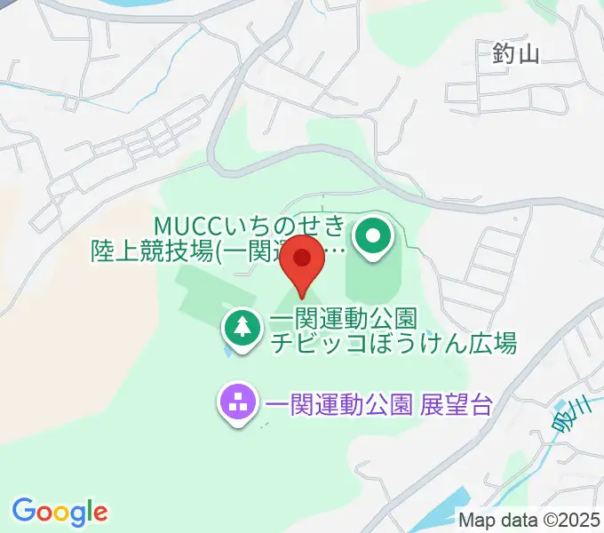 一関運動公園野球場の地図