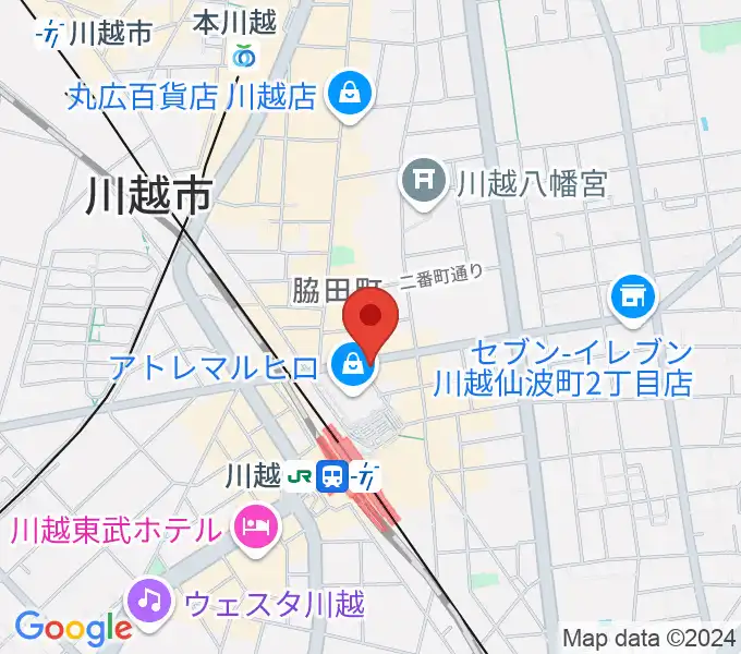 ラジオ川越の地図