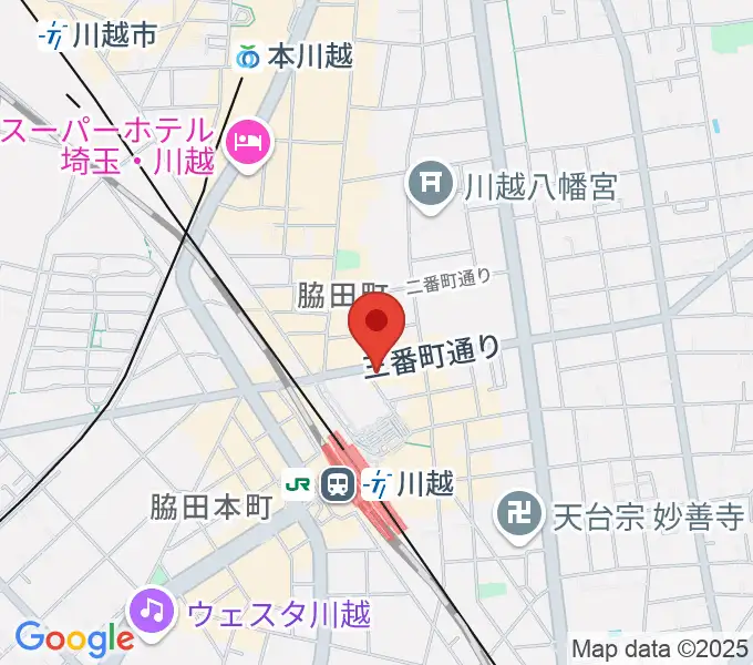 ラジオ川越の地図